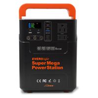 メテックス スーパーメガパワーステーション+40ソーラーパネル SSBSMPB+SSBSP-40W 1セット（直送品）