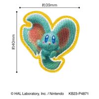 「星のカービィ ディスカバリー」ワッペン エフィリン 幅 約3.9cm×高さ 約4cm シールアイロン両用タイプ BAN450-BAN98（直送品）