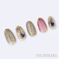 イングカワモト TSUMEKIRA(ツメキラ) ネイルシール インクアート Blue NN-INK-102 1セット(3枚)（直送品）