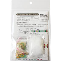 ホビックス HOBBIX ビーズキット 京・レトロ花柄どうぶつがまぐち根付け 花といぬ PB-254 PB254 1セット(3個)（直送品）