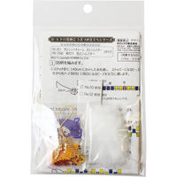 ホビックス HOBBIX ビーズキット 京・レトロ花柄どうぶつがまぐち根付け 花とハムスター PB-256 PB256 1セット(3個)（直送品）