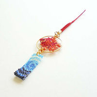 ホビックス HOBBIX ビーズキット 京・風鈴柄根付 金魚 PB-287 PB287 1セット(3個)（直送品）