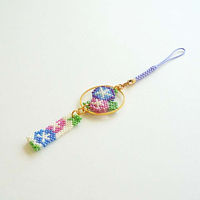 ホビックス HOBBIX ビーズキット 京・風鈴柄根付 朝顔 PB-288 PB288 1セット(3個)（直送品）