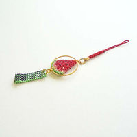 ホビックス HOBBIX ビーズキット 京・風鈴柄根付 スイカ PB-290 PB290 1セット(3個)（直送品）