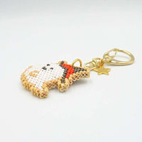 ホビックス HOBBIX ビーズキット アイシングクッキー風キーホルダー ハロウィン おばけ PB-298 PB298 1セット(3個)（直送品）