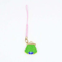 ホビックス HOBBIX ビーズキット 京・小鳥のがまぐち根付け コザクラインコ PB-308 PB308 1セット(3個)（直送品）