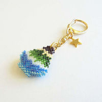 ホビックス HOBBIX ビーズキット 京・レトロ喫茶キーホルダー かき氷宇治金時 PB-322 PB322 1セット(3個)（直送品）