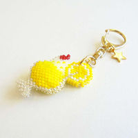 ホビックス HOBBIX ビーズキット 京・レトロ喫茶キーホルダー レモンスカッシュ PB-323 PB323 1セット(3個)（直送品）