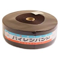 日本紐釦貿易 パイレンバンド ポリプロピレン製 巾 50mmx10m巻 こげ茶 PM50-10-12 1セット(10m×2巻)（直送品）