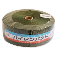 日本紐釦貿易 パイレンバンド ポリプロピレン製 巾 50mmx10m巻 カーキ PM50-10-21 1セット(10m×2巻)（直送品）