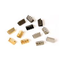 日本紐釦貿易 先止金具 10mm巾 12個 アンティークゴールド SGM-W10-AG 1セット(12個入×5袋/合（直送品）