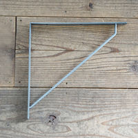 ポッシュリビング ブラケットL シルバー W2×D28×H28cm アイアン 63694 1個（直送品）