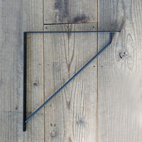 ポッシュリビング ブラケットLL ブラック W2×D37×H37cm アイアン 63319 1個（直送品）