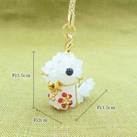 ホビックス HOBBIX ビーズキット 京・金運白へび根付け BK-132 BK132 1セット(3個)（直送品）