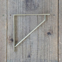 ポッシュリビング ブラケットS アンティークゴールド W1×D15×H15cm アイアン 63188 1セット(2個)（直送品）