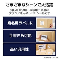 ラベルシール 表示・宛名ラベル プリンタ兼用 2面 A4  余白なし 22シート エレコム EDT-ECNL2S22 1個（直送品）