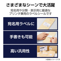 ラベルシール 表示・宛名ラベル プリンタ兼用 18面 A4  上下余白 50シート エレコム EDT-ECNL18S50 1個（直送品）