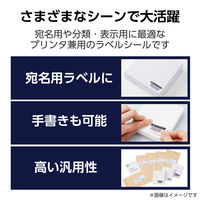 ラベルシール 表示・宛名ラベル プリンタ兼用 44面 A4  四辺余白 22シート エレコム EDT-ECNL44S22 1個（直送品）