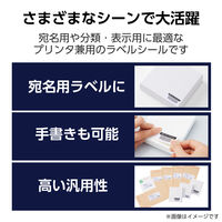 ラベルシール 表示・宛名ラベル プリンタ兼用 30面 A4  角丸 22シート エレコム EDT-ECNLR30S22 1個（直送品）