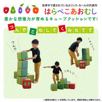 【軒先渡し】コイズミファニテック Hagu はらぺこあおむし キューブクッション 1辺190mm HG-HA733 1セット(5個入)（直送品）
