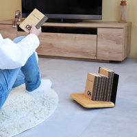 林製作所 AnoTana ブックスタンド~ほんのこしかけ~ ブラック/木目 YS-B02B-N 1個（直送品）