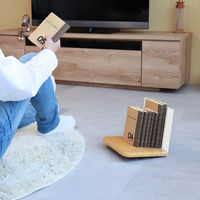 林製作所 AnoTana ブックスタンド~ほんのこしかけ~ ホワイト/木目 YS-B02W-N 1個（直送品）