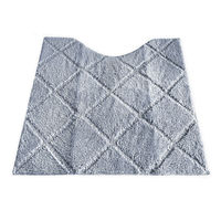 クリエイトアルファ お洒落なトイレマット 550×600mm スモーキーグレー 4582243777162-SGY-1 1枚（直送品）