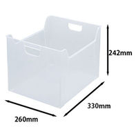 ナカバヤシ　ファイルボックス　半透明　E05　A4　FB-E05 背幅260mm（わけあり品）