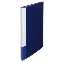 プラス スーパーエコノミークリアーファイル B4タテ 20ポケット ネイビー 紺 固定式 FC-112EL 88471（わけあり品）