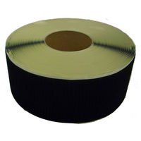 クラレファスニング 粘着剤付エコマジックテープ 幅100mmX長さ25m A面フック 黒 箱入 1巻（わけあり品）