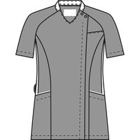 ヤギコーポレーション 半袖スクラブジャケット レディス ネイビー×コーラル M R8947（わけあり品）