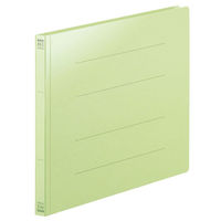 フラットファイル　PPラミネート　A4ヨコ　10冊　グリーン　アスクル オリジナル（わけあり品）