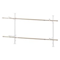 アイリスオーヤマ 木目調窓枠物干し MW-W190N 1セット（3台）