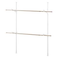 アイリスオーヤマ 木目調窓枠物干し MW-W260N 1セット（3台）