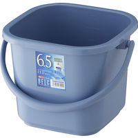 リス ベルク 角バケツ 6.5KB 本体のみ ブルー 1個 GBEC237
