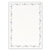 エヌビー社 便箋 ことばの贈り物 青色 4580404 1セット(1個(2柄アソート18枚入)×10)（直送品）