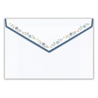 エヌビー社 封筒 ことばの贈り物 青色 4586904 1セット(1個(5枚入)×15)（直送品）