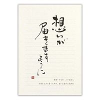 エヌビー社 筆文字A5便箋 想い 5840402 1セット(1個(25枚入)×10)（直送品）