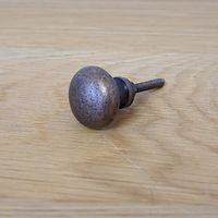 ポッシュリビング アイアンノブ φ3cm×D2.5cm 62538 1セット(3個)（直送品）