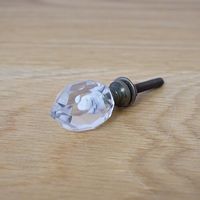 ポッシュリビング ガラスノブ φ2.5cm×D4cm ガラス/アイアン 62548 1個（直送品）