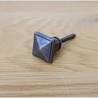 ポッシュリビング アイアンノブ W2.5×D2×H2.5cm 62534 1セット(3個)（直送品）