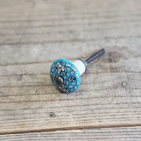 ポッシュリビング セラミックノブ φ3.5cm×D3.5cm セラミック/アイアン 30596 1セット(2個)（直送品）