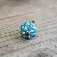 ポッシュリビング セラミックノブ φ3cm×D2cm セラミック/アイアン 30586 1セット(2個)（直送品）