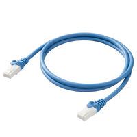 アスクル限定　CAT6A LANケーブル 1m ツメ折れ防止 スタンダード ASーLAN6AーSー01 ブルー 1本 オリジナル