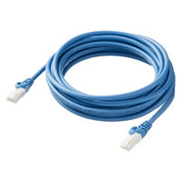 アスクル限定　CAT6A LANケーブル 5ｍ ツメ折れ防止 スタンダード ASーLAN6AーSー05 ブルー 1本 オリジナル