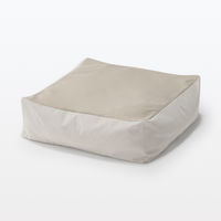 無印良品 丸洗いできる ペット用クッション ベージュ ヒッコリー 良品計画