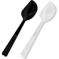 ヘッズ 無地スプーン-1/ブラック M-SNB1 1パック(200本)