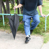 スギハラ 傘 さかさかさ 70cm ジャンプ ブラック 4947272602739 1本