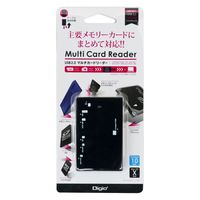 ナカバヤシ USB2.0マルチカードリーダーブラック CRW-5M67BK 1個