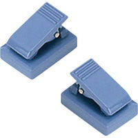 共栄プラスチック マグネット付きクリップ マグタロウ 2個入 ブルー MC-360G-B 1パック